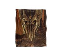 Lord of the Rings The Blanket, 152x127 cm Sauron Bound by Fire Silky Touch Super Soft Throw Blanket in White Lord of the Rings White 152x127 cm