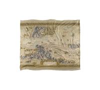 Lord of The Rings War of The Rohirrim Map Silky Touch Super Soft Throw Blanket 152 X 127 cm Lord of the Rings White One Size