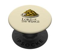 Lord of the Wing Funny Chicken Book Pun Tee PopSockets Adhesive PopGrip