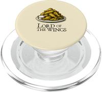 Lord of the Wing Funny Chicken Book Pun Tee PopSockets PopGrip for MagSafe
