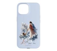 Lord Save Me Matthew 14 Christian Faith Design Case for iPhone 15