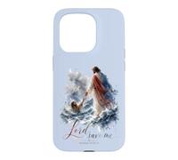 Lord Save Me Matthew 14 Christian Faith Design Case for iPhone 15 Pro