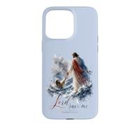 Lord Save Me Matthew 14 Christian Faith Design Case for iPhone 15 Pro Max