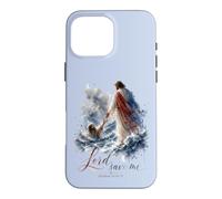 Lord Save Me Matthew 14 Christian Faith Design Case for iPhone 16 Pro Max