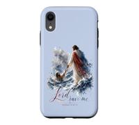 Lord Save Me Matthew 14 Christian Faith Design Case for iPhone XR