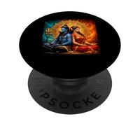 Lord Shiva Durga Hindu God Mahadeva Goddess Goddess Parvati PopSockets Adhesive PopGrip