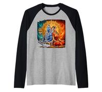 Lord Shiva Durga Hindu God Mahadeva Goddess Goddess Parvati Raglan Baseball Tee