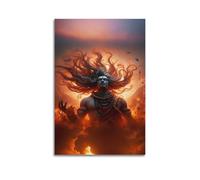 Lord Shiva Indian God Canvas Decorative Painting Poster Decorative Painting Canvas Wall Art Living Room Poster Bedroom Painting Wall Art Picture Print Modern Family Room Decor 08 x 12 inches (2