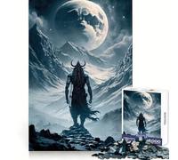 Lord Shiva Jigsaw Puzzles 1000 Pieces for Adults Creative Play Sharp Detail Real Challenge Home Art (38x52cm)