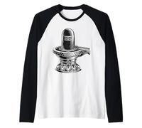 Lord Shiva Lingam Maha Shivaratri Adiyogi Devotees Raglan Baseball Tee
