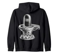 Lord Shiva Lingam Maha Shivaratri Adiyogi Devotees Zip Hoodie