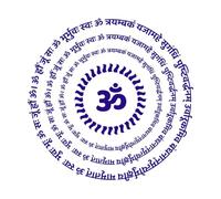 Lord Shiva Sanskrit Pray to Lord Shiva and Worship him May we be Free from Death Wall Decals PVC 42x42.7cm Glass Stickers DarkBlue