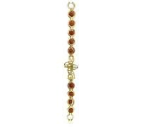 Lord Shiva Trisul Braclet For Men and Women | 9 Beads Bracelet For Positivty and Healing, 8 inch, Metal, no gemstone