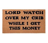 Lord Watch Over My Crib While I Get This Money Doormat Welcome Mat Doormat Housewarming Gift Closing Gift Indoor Door Mats Easy Clean Entrance Mat Funny Doormat 16x24 Inch