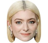 Lorde (Blonde Hair) Celebrity Mask, Flat Card Face, Fancy Dress Mask