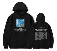 Lorde Merch Ultrasound World Tour 2025 Hoodie Long Sleeve Album Fan Merch Pullovers Casual Outfits Unisex (BLACK,S)