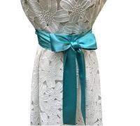 LORDRIE Wedding Satin Sash Bridal Belts For Special Occasion Dresses, Tiffany, Medium
