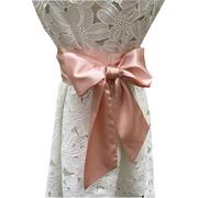 LORDRIE Women Satin Sash Belts For Bridal Bridesmaid Dresses Girls Waist Belts For Special Occasion, Blush, Medium