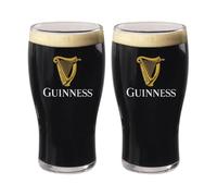 LORD'S ROCKS Guinness Official 20oz Pint Glasses - Set of 2, Branded Tulip Shape Beer Glassware - Classic Irish Pub Style