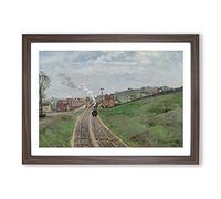 Lordship Lane Dulwich by Camille Pissarro Framed Print | A2 Walnut Framed Wall Art | Ready to Hang | Modern Nature Picture | Living Room Bedroom Lounge Office
