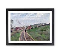Lordship Lane Dulwich By Camille Pissarro Framed Wall Art Print A4 Black