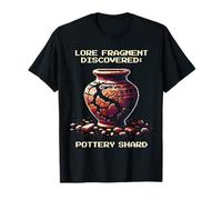 Lore Fragment: Pottery Shard | Archaeology Pixel Art T-Shirt
