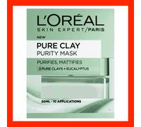 L'Oréal 3 Pure Clays Plus Charcoal Detoxifying Mask, 50 ml
