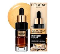 L'Oréal Paris Midnight Serum for Face, Age Perfect Cell Renewal, Vitamin E Serum, with Hyaluronic Acid, Antioxidants and Vitamin E, Skincare, 30 ml