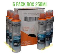 Loreal Anti Perspirant Deodorant Men Expert Fresh Extreme 48H 250ml x 6