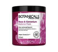 L'Oreal Botanicals Rose & Geranium Coloured Hair Enhancing Vegan Hair Mask 200ml (Packaging May Vary)