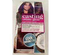 L'OREAL Casting Creme Gloss 415 iced Brown Hair Colour Semi-Perm 28 Shampoos NEW