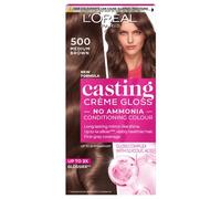 L'Oréal Paris Casting Crème Gloss Semi-Permanent Hair Dye (Various Shades) - 500 Medium Brown