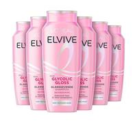 L'Oréal Elvive Shampoo for Dull Weak Hair - Glycolic Gloss - 250 ml Pack of 6