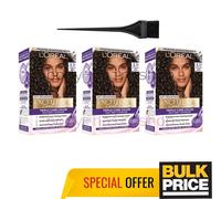 L'Oreal Excellence 3.11 Ultra Ash Dark Brown Anti-Brass Hair Color Cream 3-Pack