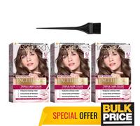 L'Oreal Excellence 6.1 Dark Ash Blonde Hair Color Cream Natural Elegance 3-Pack