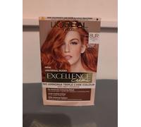 L'Oréal Excellence 8UR Universal Red: No Ammonia Permanent Colour with NEW Reflect. Achieve a True Red Result & Protective Care, for an intense, vibrant, long-lasting red with superior health.
