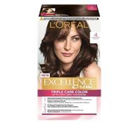 L'Oreal Excellence Permanent Hair Colour 4 Natural Dark Brown