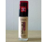L'Oréal Paris Infallible 32H Fresh Wear Foundation, Full-coverage, Longwear, Weightless Smooth Finish, Water-proof and Transfer-proof, with Vitamin C + SPF 25, 100 Linen