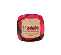 L'Oreal Paris Infallible 24H Fresh Wear Foundation in a Powder, longwear coverage, mattifying finish, available in 6 shades, 200 Golden Sand, Women Golden Sand