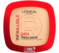 L'Oréal Paris Infallible 24H Fresh Wear Powder Foundation, 130 True Beige