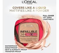L'Oreal Infallible 24H Fresh Wear Powder Foundation 120 Vanilla