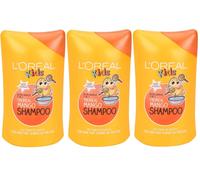 L'Oreal Kids 2in1 Tropical Mango Shampoo 250ml - Extra Gentle 3 Pack