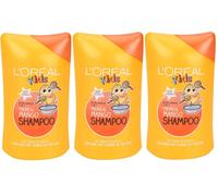 L'Oreal Kids 2in1 Tropical Mango Shampoo 250ml - Extra Gentle 3 Pack