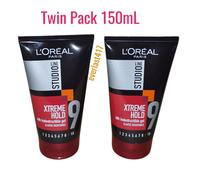 LOreal Loreal Studio 48Hour INDESTRUCTIBLE GEL - Extreme Hold⁹ 150ml (Pack of 2)
