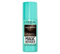 L'Oréal Paris Magic Retouch Instant Root Concealer Spray, Ideal for Touching Up Grey Root Regrowth, Suitable For All Textures, Easy Application in 3 Seconds, Flawless Coverage, Dark Brown, 75ml