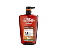 L'Oréal Men Expert Barber Club 3-in-1 Shower Gel, Complete Cedarwood Grooming for Body, Hair & Beard, Deep Cleanse & Active moisturization for Skin & Hair, All-in-One Invigorating Wash