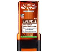 L'Oréal Men Expert Barber Club Duschgel für Körper, Haare & Bart, das reinigende Duschgel mit dem maskulinen Zedernholz-Duft sorgt für 24H anhaltende Frische (1 x 300ml)