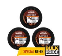 L'Oreal Men Expert Barber Club Hair Thickening Paste Volumizing 75ml Bulk 3-Pack
