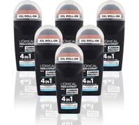 L'OREAL MEN EXPERT CARBON PROTECT ROLL-ON ANTI-PERSPIRANT DEODORANT 50ML 6 PACK