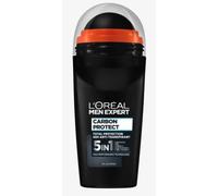 L'Oréal Men Expert Deodorant for Men, 5-in-1 Roll-On Deodorant Against Odours, Moisture, Bacteria and White Residue for up to 48 Hours of Freshness, Carbon Protect, 6 x 50 ml